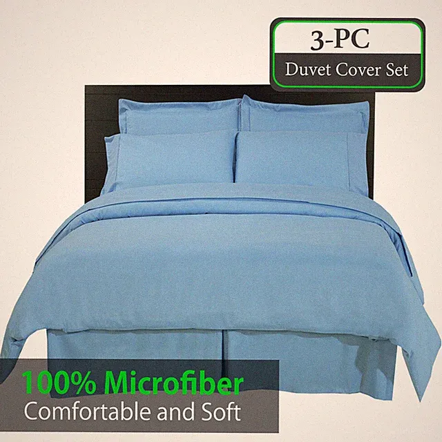 100% Brushed Microfiber Super Soft Luxury Duvet Cover - Wrinkle Resistant