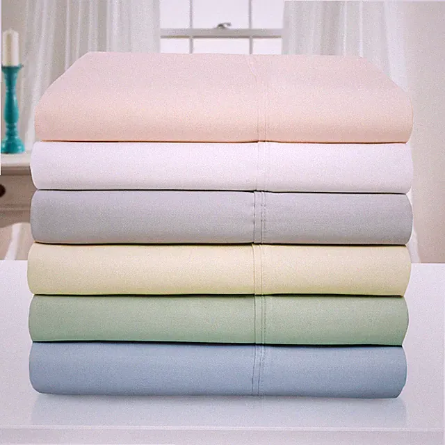 1000 Thread Count Lyocell Blend Solid Wrinkle Resistant Bedding Bed Sheet Set
