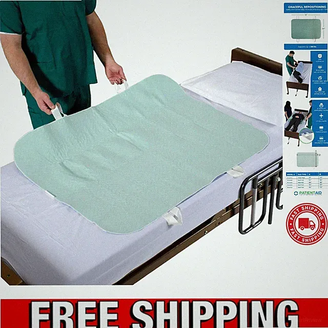 34" x 52" Positioning Bed Pad with Handles - Waterproof Reusable Protector