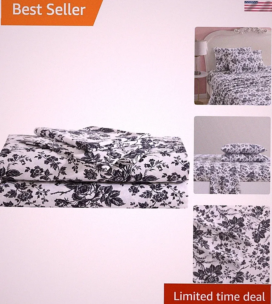 King Bed Sheets Microfiber Bedding Set 4 Pieces Wrinkle Resistant Soft