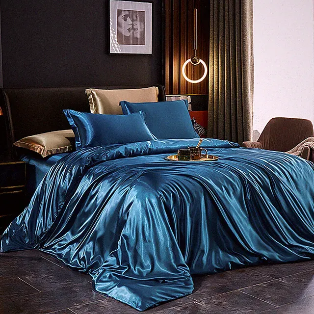 Luxury Bedding Set Mulberry Silk Bed Cover Sheet Duvet Cover And 2 Pillowcases