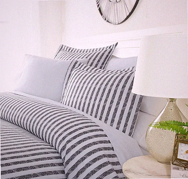 Luxury Ultra Soft Rustic Ribbon Duvet Cover Set By Kaycie Gray Fashion