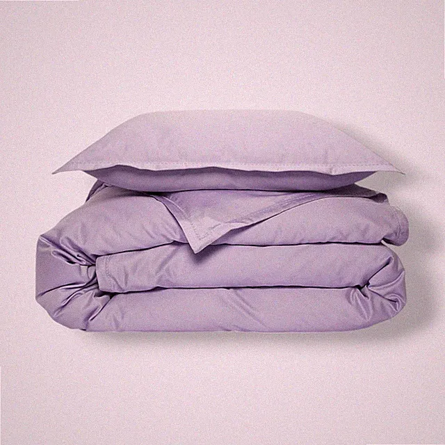 Sky Purple 500TC Sateen Wrinkle Resistant Duvet Cover Set - Full/Queen Size
